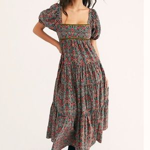 Free People Ashley Baby Doll Maxi Dress